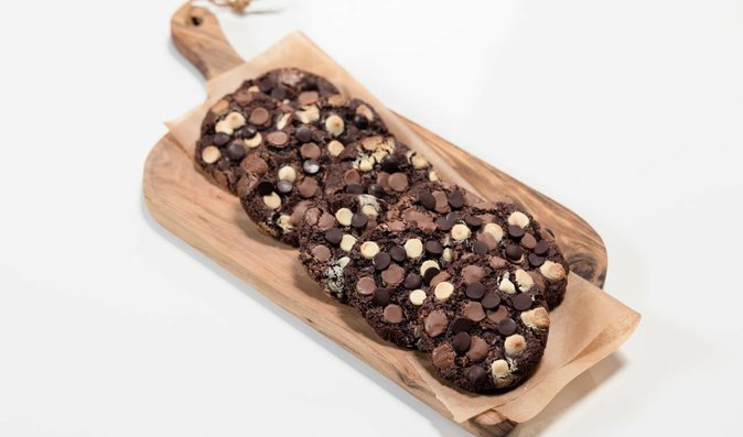 Trojité čokoládové cookies