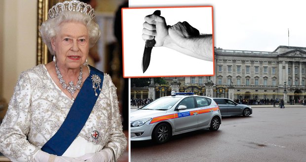 V Buckinghamském paláci zadrželi muže ozbrojeného nožem