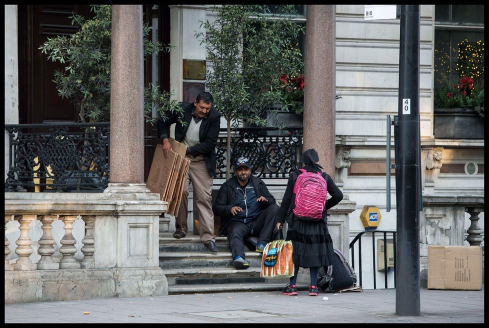 Uprchlíci u Buckinghamského paláce