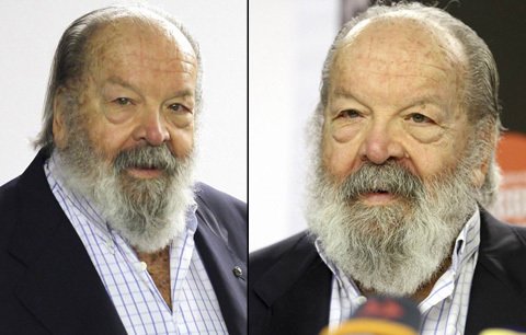 Bud Spencer už je stařík. Svou novou image ale nezvolil dobře, vypadal totiž jako bezdomovec.