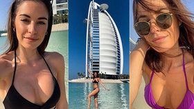 Misska Budková si vyhřívá silikony v Dubaji! Kdo ji takhle sexy fotí?