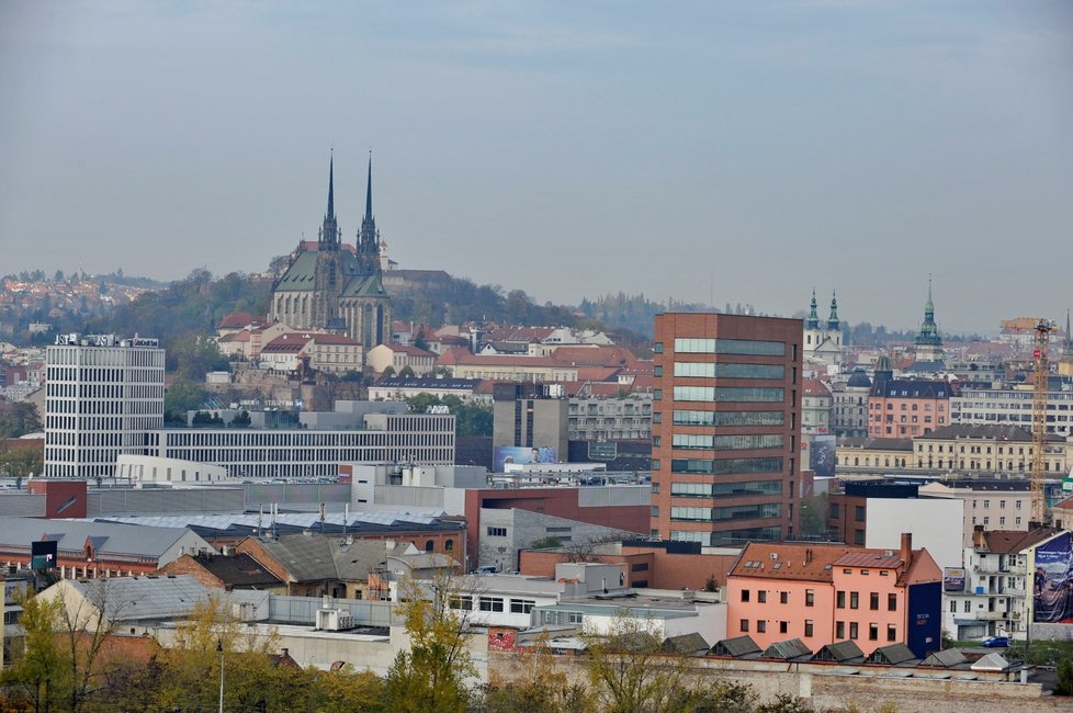 Výhled z nové budovy na celé Brno