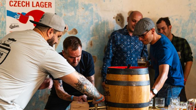 Slavnostní představení ležáků, které Budějovický Budvar připravil ve spolupráci se zahraničními pivovary