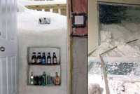 Sněhová kalamita v USA: Sníh se nahrnul lidem i do obýváků!