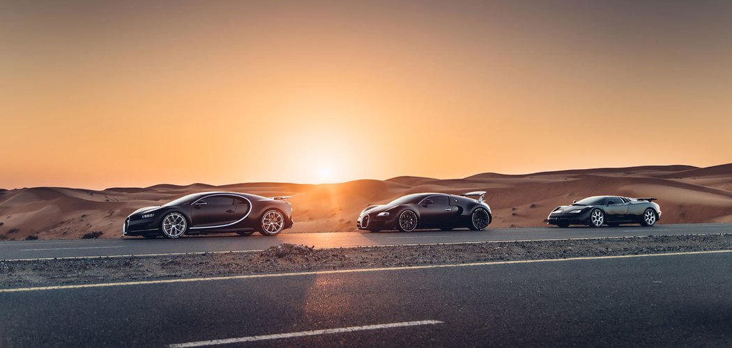 Tři generace Bugatti na jednom místě