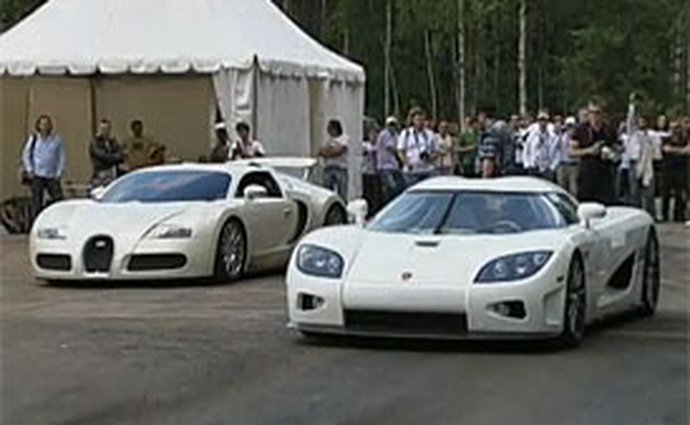 Video: Bugatti Veyron vs. Koenigsegg CCXR – férový souboj