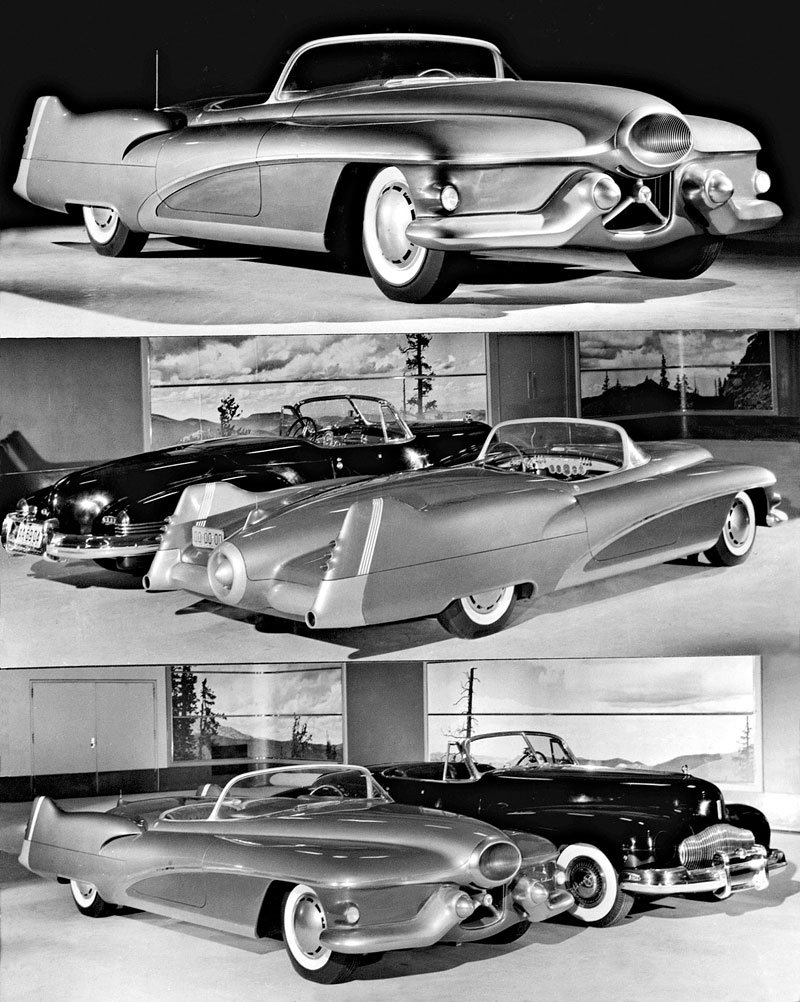 1951 GM LeSabre a 1938 Buick Y-Job Concept