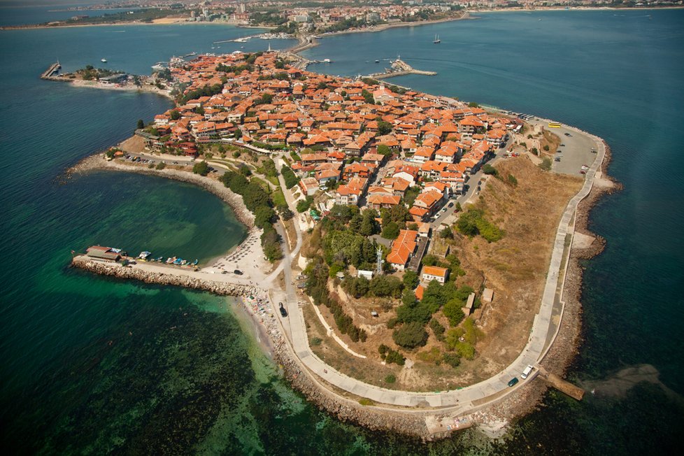 Krásné městečko Nesebar, chráněné UNESCO.