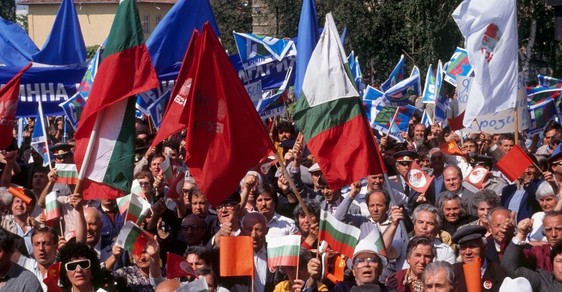 Bulharská demonstrace