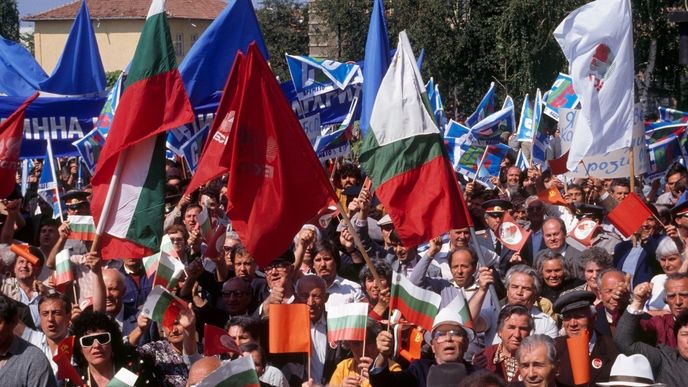 Bulharská demonstrace