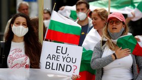 Protivládní protesty v Bulharsku v červenci 2020