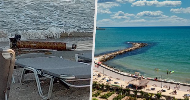 Šok na pláži v dovolenkovém ráji Čechů: Černé moře vyplavilo ruskou raketu!