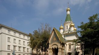 Skvost církevní architektury. To je pravoslavný kostelík sv. Mikuláše v bulharské Sofii
