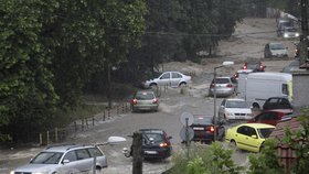 Přívalový déšť zaskočil Bulhary