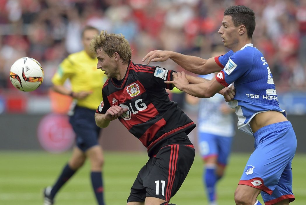 Hoffenheim nestačil na Leverkusen a prohrál 1:2