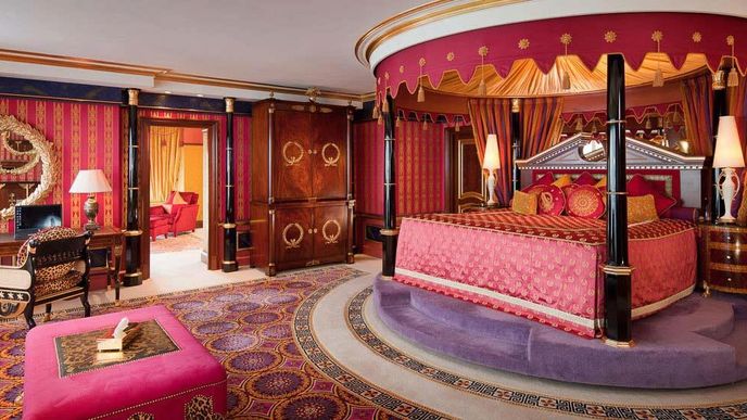 Královské apartmá v hotelu Burdž al-Arab.