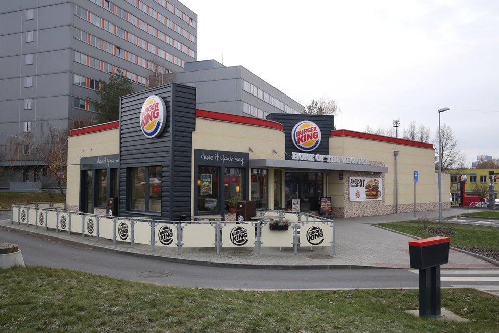 Burger King v Praze.