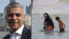 Muslimský starosta Londýna proti zákazu burkin: Neodvažujte se ženám diktovat, co mohou nosit!