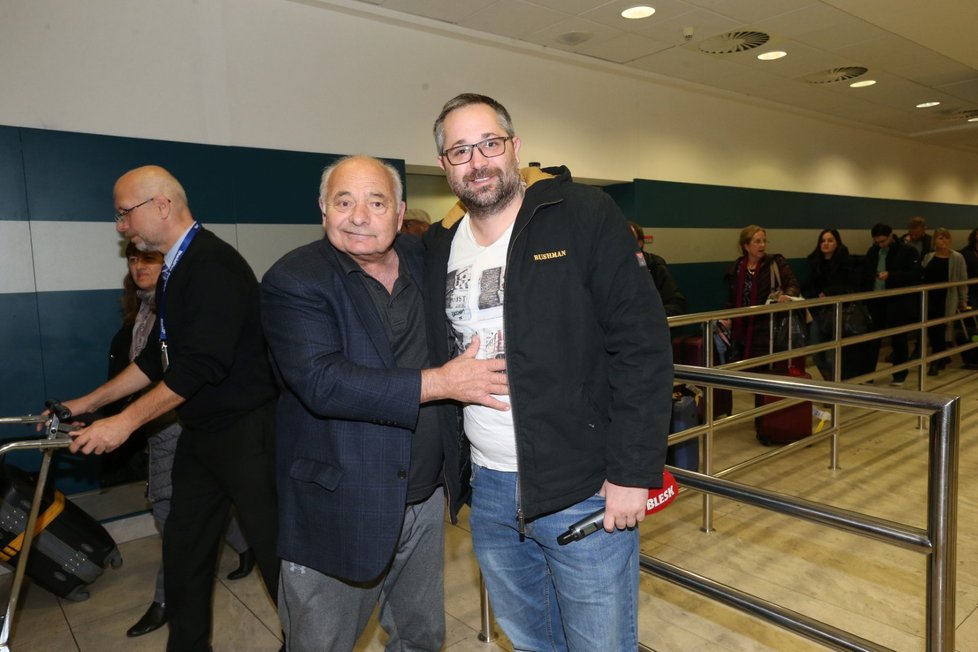 Burt Young s redaktorem Blesku Davidem Turkem