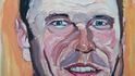 Američtí váleční veteráni na portrétech bývalého prezidenta G. W. Bushe