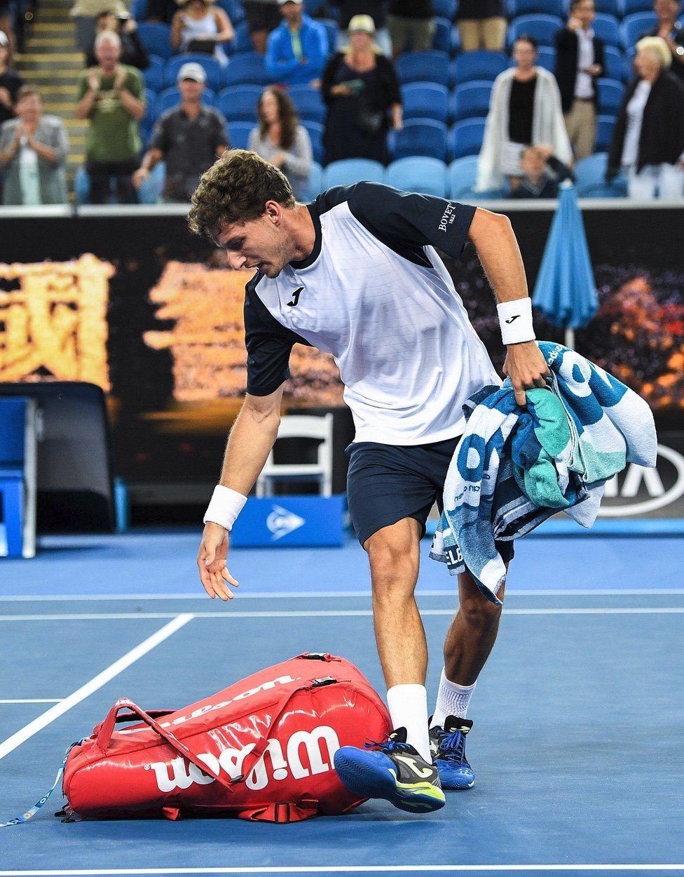 Španělský tenista Pablo Carreño Busta v Melbourne neukočíroval svoji nervovou soustavu