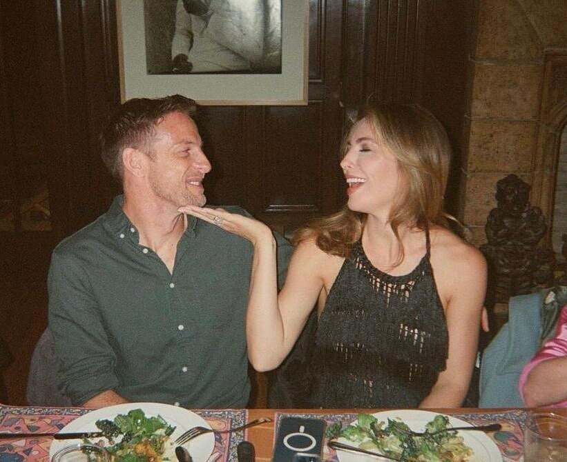 Jenson Button se svou manželkou Brittny