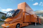V Brně je na strojírenském veletrhu k vidění prototyp kamionu budoucnosti, navržený nedávno zesnulým geniálním konstruktérem Luigi Colanim.