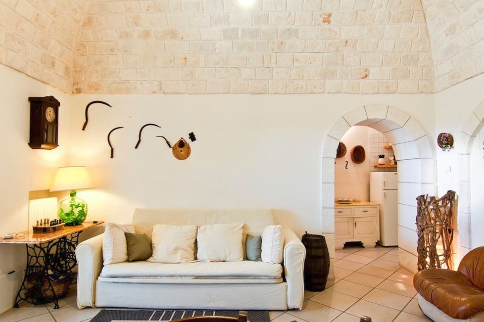 Interiér italské vily, která je nejoblíbenějším bydlením na Airbnb