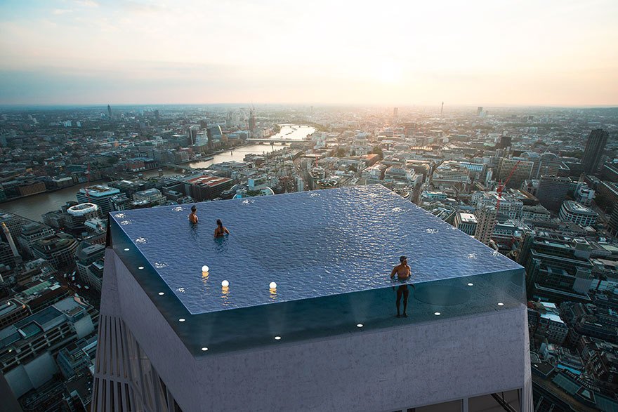 V Londýně vznikne unikátní bazén s výhledem 360 stupňů