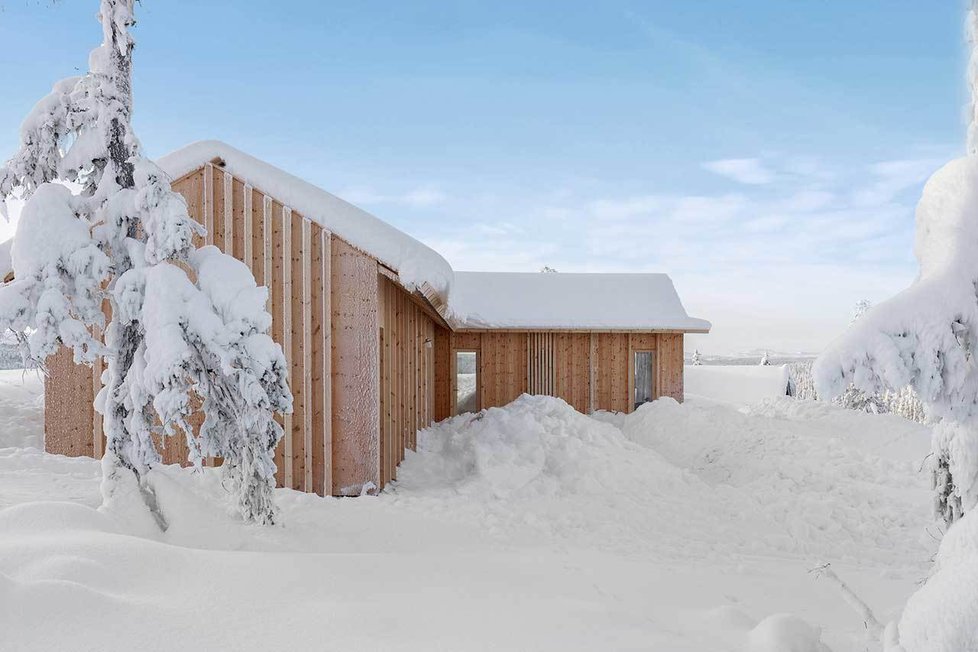 Moderní chalupa na vrcholu hory Kvitfjell nabízí pohodlí i krásné výhledy do okolí