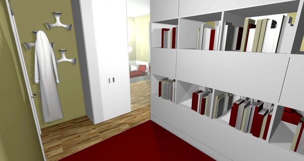 Knihovnou s úložnými prostory bude možné v budoucnosti kdykoliv přemístit
