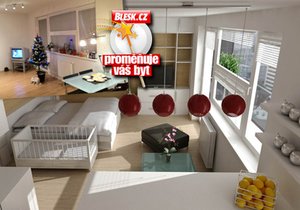 Těžký úkol vyřešil tým architektů brilantně: V miniaturním bytě 1+kk bude ložnice, obývák i kuchyně!