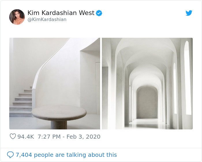 Původní fotografie sídla Kim Kardashian