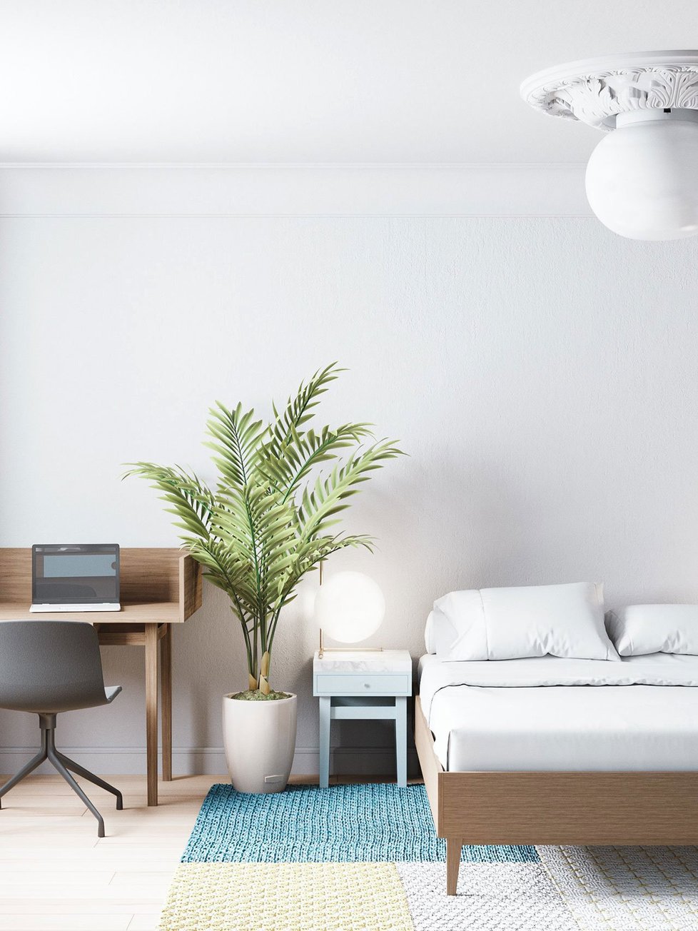 Minimalistický apartmán v Minsku zdobí neutrální barvy a sofistikovaný design