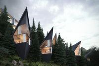 Architekt navrhl v Dolomitech futuristické domy na stromě