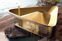 Moderní letní dům nabízí inovativní bazén a panoramatické výhledy