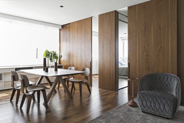 Moderní apartmán se stylovou kuchyní a  prodlouženým obývacím pokojem
