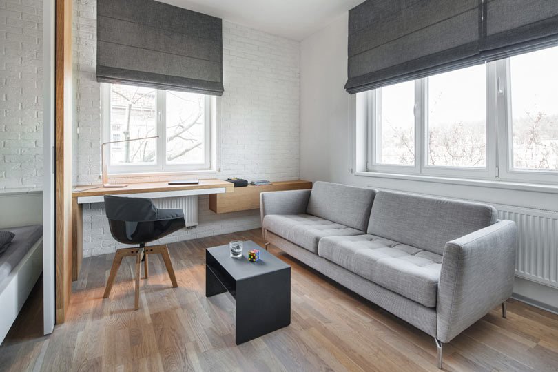 Pražský byt  pro mladého  muže splňuje vše, co zaneprázdněný majitel potřebuje