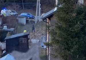 Svědkyně zachytila policejní zásah u domu, kde se pobodali otec se synem.