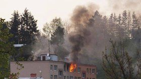 Požár bytu ve Šternberku