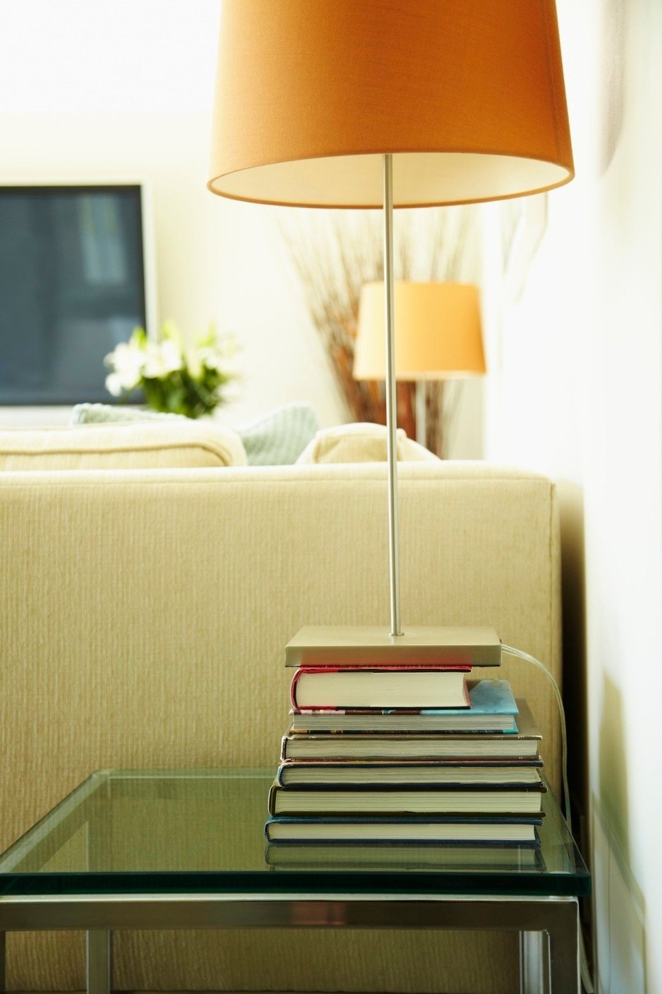 Lampy vytváří v bytě příjmnou atmosféru.