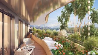Bydlení budoucnosti kombinuje luxus a zeleň. Podívejte se na návrh bytového komplexu ve Francii 