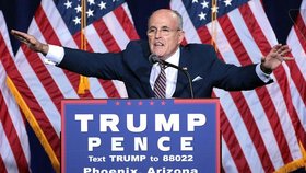 Bývalý newyorský starosta Rudy Giuliani na republikánském nominačním sjezdu