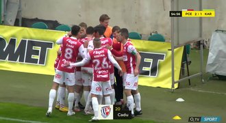 VIDEO: Pardubice - Karviná 2:2. Dvě penalty, hosté srovnali v závěru