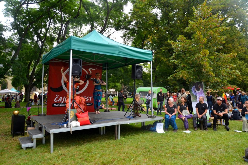 Čajomír není jen o pití čaje. Festival nabídl představení, ale také workshopy a další pohybové aktivity.