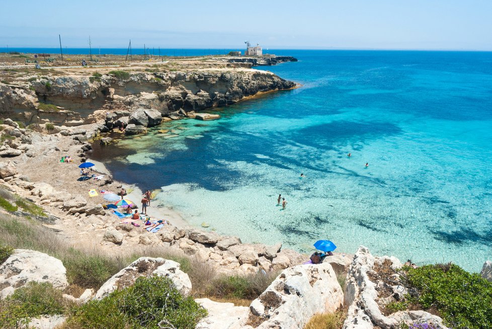 Cala Rossa, Sicílie - Favignana