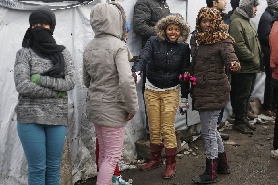 Uprchlické městečko u Calais