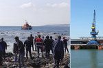 Provoz v přístavu Calais přerušen kvůli plavajícím migrantům.