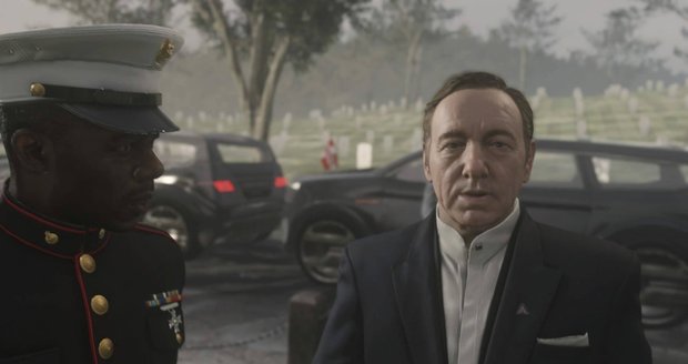 Kevin Spacey ve videohře Call of Duty: Advanced Warfare.