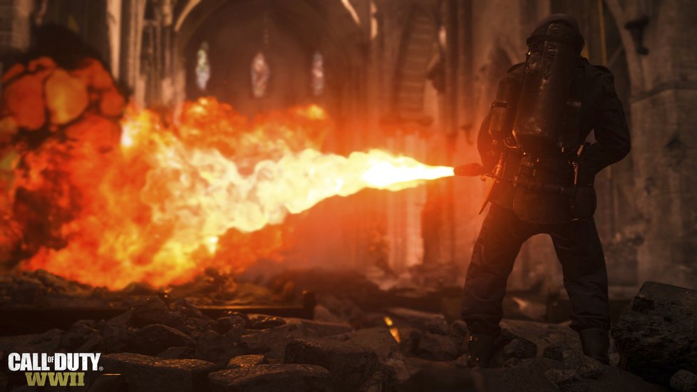 Záběry z videohry Call of Duty WWII